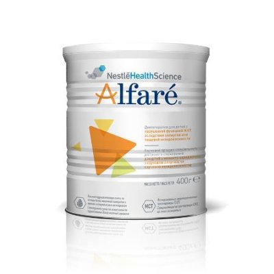 Купить alfare (алфаре) лечебная смесь при аллергии к белкам коровьего молока у детей с рождения, 400г в Павлове