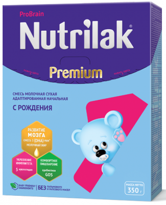 Купить нутрилак премиум 1 (nutrilak premium 1) молочная смесь с рождения, 350г в Павлове
