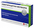 Купить леветирацетам велфарм, таблетки покрытые пленочной оболочкой 500 мг, 30 шт в Павлове