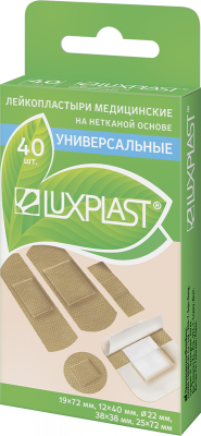 Купить luxplast (люкспласт) пластырь неткевая основа универсальный набор, 40 шт в Павлове