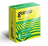Купить ganzo (ганзо) презервативы ультра твин 3шт в Павлове