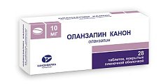 Купить оланзапин-канон, таблетки, покрытые пленочной оболочкой 10мг, 28 шт в Павлове