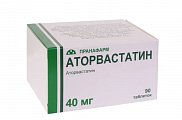 Купить аторвастатин, таблетки покрытые пленочной оболочкой 40мг, 90 шт в Павлове