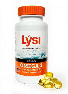 Купить lysi (лиси) омега-3+витамин д, капсулы 120 шт бад в Павлове