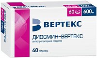 Купить диосмин-вертекс, таблетки, покрытые пленочной оболочкой 600мг, 60 шт в Павлове