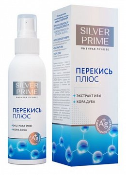 (SilverPrime) СильверПрайм Перекись Плюс, лосьон для кожи Антимикробный с ионами серебра, 100мл