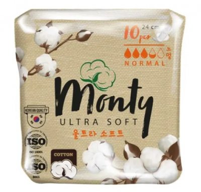 Купить monty (монти) ultra soft прокладки нормал плюс, 10 шт в Павлове