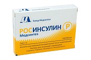 Купить росинсулин р медсинтез, раствор для инъекций 100 ме/мл, флаконы 3мл, 5шт в Павлове