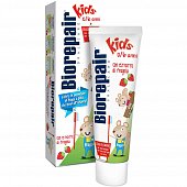 Купить биорепейр (biorepair) зубная паста детская кидс 0-6лет экстракт земляники 50мл в Павлове