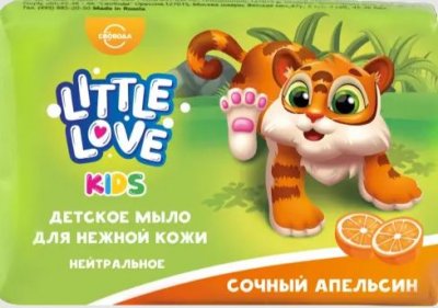Купить little love (литтл лав) мыло для нежной кожи детское сочный апельсин 90 гр в Павлове