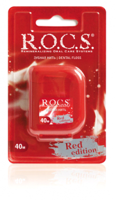 Купить рокс (r.o.c.s) зубная нить расширяющая рокс red edition 40м в Павлове