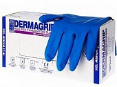 Купить перчатки dermagrip high risk powder free сверхпрочные синие размер m, 50 шт в Павлове