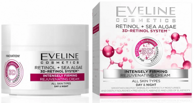 Купить eveline (эвелин) крем-интенсивный лифтинг омоложивающий ретинол и водоросли 50мл в Павлове