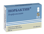 Купить норбактин, таблетки, покрытые пленочной оболочкой 400мг, 20 шт в Павлове