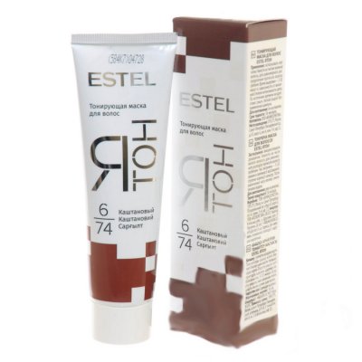 Купить estel (эстель) маска для волос тонирующая ятон 60мл тон 6/74 каштановый в Павлове