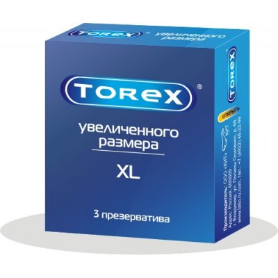 Купить torex (торекс) презервативы увеличенного размера xl 3шт в Павлове
