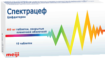 Купить спектрацеф, таблетки, покрытые пленочной оболочкой 400мг, 10 шт в Павлове