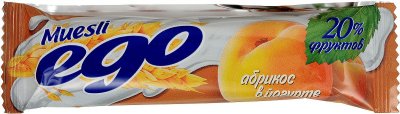 Купить мюсли эго батончик, абрикос в йогурте 25г (l.d.с. lolly s.r.o., словения) в Павлове
