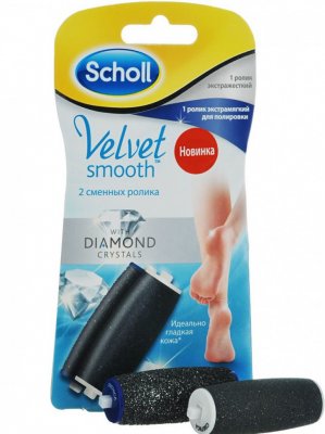 Купить scholl (шолл) сменый ролик для электрической пилки жестий 1 шт+мягкий 1 шт в Павлове