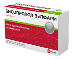 Купить бисопролол-велфарм, таблетки, покрытые пленочной оболочкой 5мг, 50 шт в Павлове