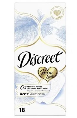 Купить discreet (дискрит) прокладки ежедневные skin love multiform, 18шт в Павлове