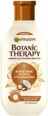 Купить garnier botanic therapy (гарньер) шампунь для волос кокос и макадамия 400мл в Павлове