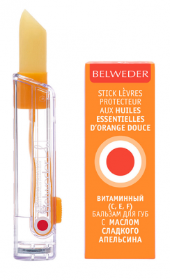 Купить belweder (бельведер) бальзам для губ с маслом сладкого апельсина и витамином с 4г в Павлове