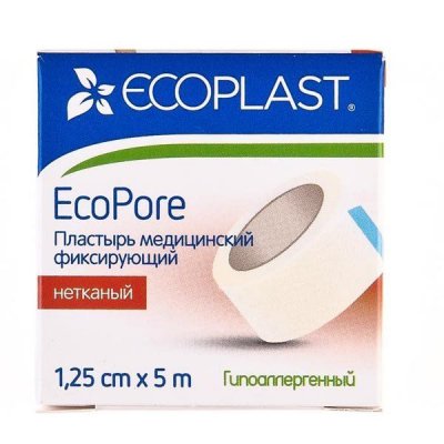 Купить ecoplast медицинский фиксирующий нетканый 1,25см х 5см в Павлове