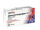 Купить декскетопрофен-сз, таблетки, покрытые пленочной оболочкой 25мг, 10шт в Павлове