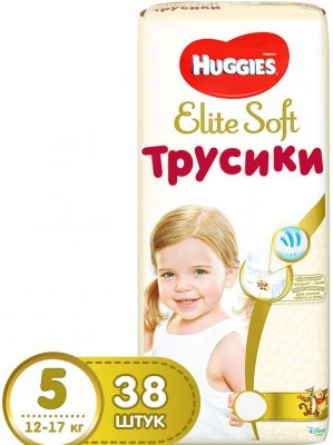 Купить huggies (хаггис) трусики elitesoft 5, 12-17кг 38 шт в Павлове