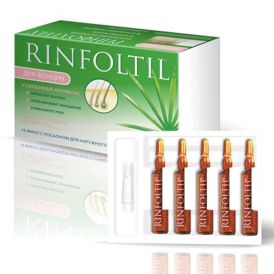 Купить rinfoltil (ринфолтил) усиленная формула от выпадения волос для женщин ампулы, 10 шт в Павлове
