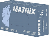 Купить перчатки matrix смотровые нитриловые нестерильные неопудренные текстурированные, размер l, 50 пар, голубые в Павлове