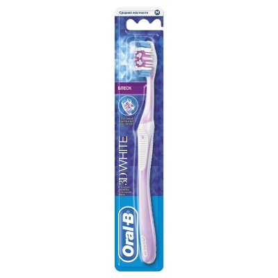 Купить oral-b (орал-би) зубная щетка 3d white блеск, 1 шт в Павлове
