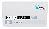 Купить левоцетиризин, таблетки, покрытые пленочной оболочкой 5мг, 30 шт от аллергии в Павлове
