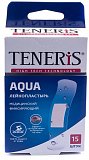 Пластырь TENERIS Aqua (Тенерис) водостойкий фиксирующий полимерная основа, 15 шт