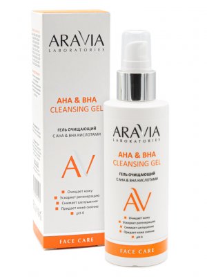 Купить aravia (аравиа) гель для лица очищающий ана и bha cleansing gel, 150мл в Павлове