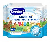 Купить смарт комфорт (smart comfort kids) бумага туалетная влажная для детей с экстрактом ромашки, 42 шт в Павлове