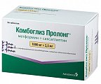 Купить комбоглиз пролонг, таблетки с модифицированным высвобождением, покрытые пленочной оболочкой 1000 мг+2,5 мг, 56 шт в Павлове