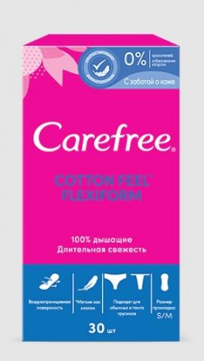 Купить carefree (кэфри) прокладки ежедневные флекси форм воздухопроницаемые 30шт в Павлове