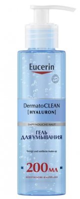 Купить eucerin dermatoclean (эуцерин) гель для умывания освежающий и очищающий 200 мл в Павлове
