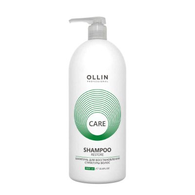 Купить ollin prof care (оллин) шампунь для восстановления структуры волос, 1000мл в Павлове