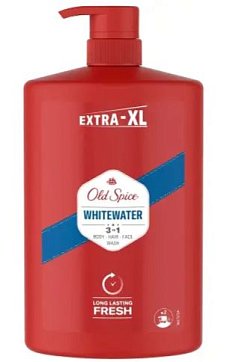 Old Spice (Олд Спайс) гель для душа и шампунь 3в1 whitewater, 1000мл