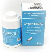 Купить стрептоцид, порошок для наружного применения с дозатором, банка 20г в Павлове