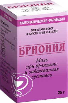 Купить бриония, мазь для наружного применения гомеопатическая, 25г в Павлове
