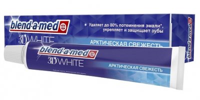 Купить бленд-а-мед (blend a med) зубная паста 3d вайт арктическая свежесть 125мл в Павлове