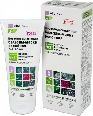Купить elfa pharm (эльфа фарм) бальзам-маска репейная восставливающая против выпадения волос, 200мл в Павлове