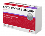 Купить бисопролол-велфарм, таблетки, покрытые пленочной оболочкой 10мг, 50 шт в Павлове