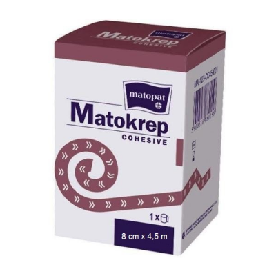 Купить matopat matokrep (матопат) бинт эластичный когезивный самофиксирующийся 4,5м х 8см в Павлове