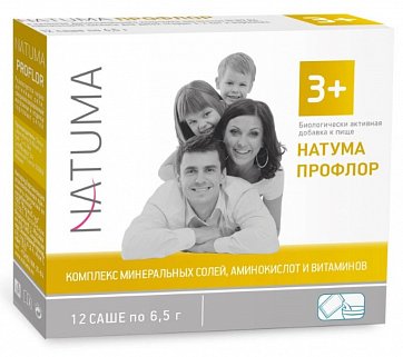 Natuma (Натума) Профлор 3+, порошок для приготовления раствора для приема внутрь саше 6,5г 12 шт БАД