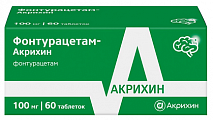 Купить фонтурацетам-акрихин, таблетки 100мг 60шт в Павлове